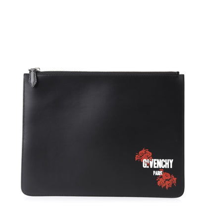 Givenchy Calfskin Large Logo Pouch Black 1 of 8