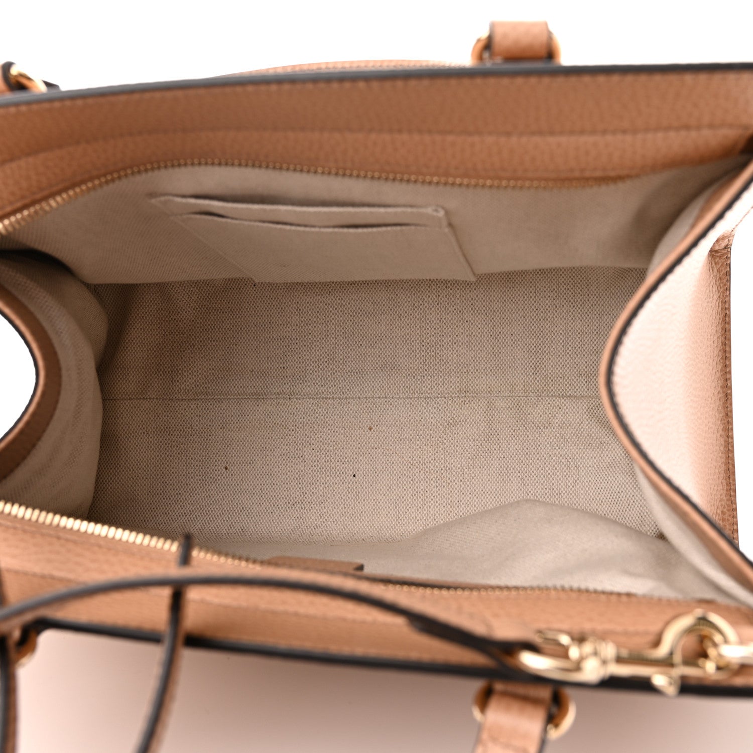 Gucci Dollar Calfskin Large Soho Top Handle Satchel Camelia 5 of 10