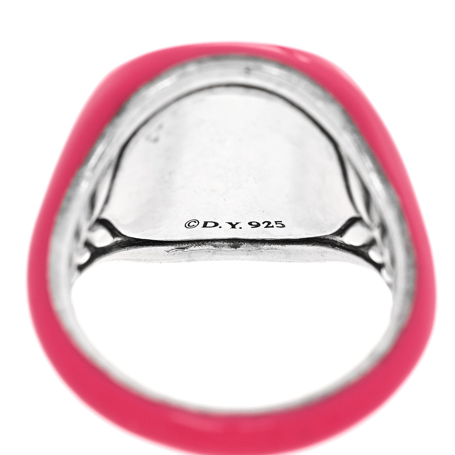 Sterling Silver Pinky Ring 44 3 Pink