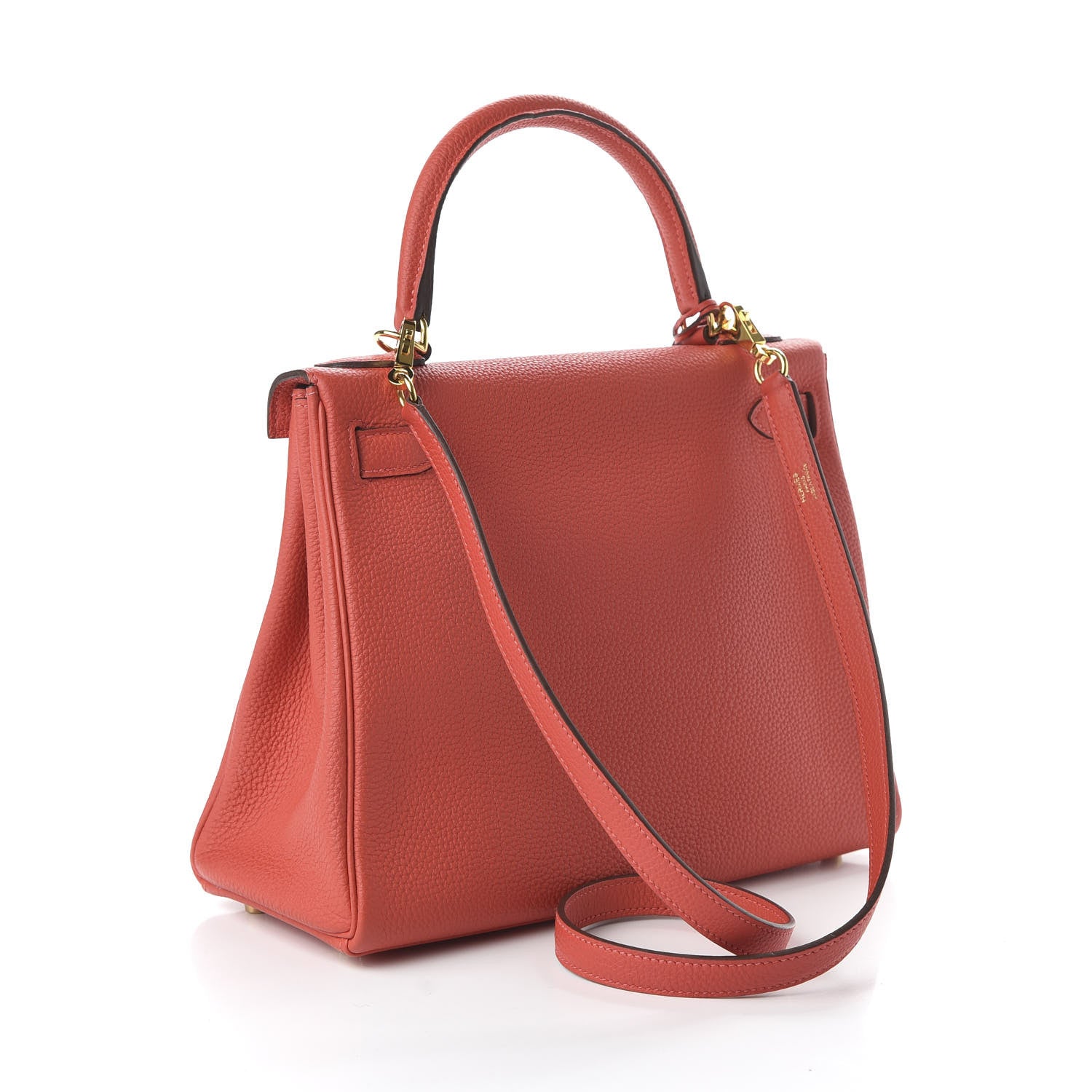 Hermes Togo Kelly Retourne 28 Rouge Pivoine 3 of 10