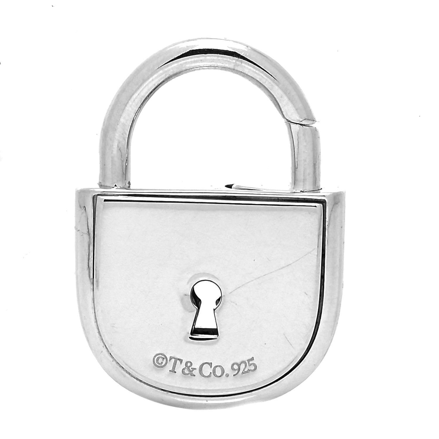 Tiffany Sterling Silver Arc Lock Charm Pendant 3 of 5