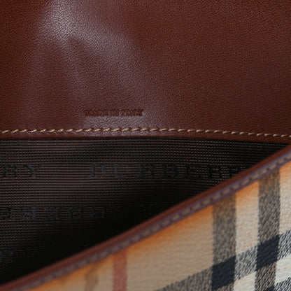 Burberry Haymarket Check Continental Wallet Brown 8 of 8
