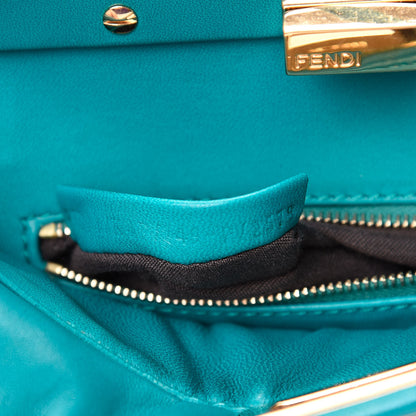 Fendi Nappa Mini Peekaboo Iconic Satchel Lago 7 of 15