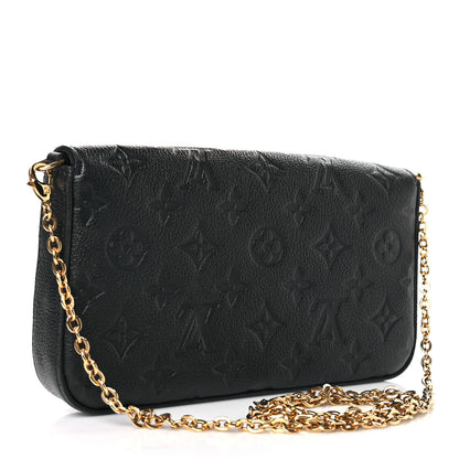Louis Vuitton Empreinte Pochette Felicie Chain Wallet Black 4 of 10