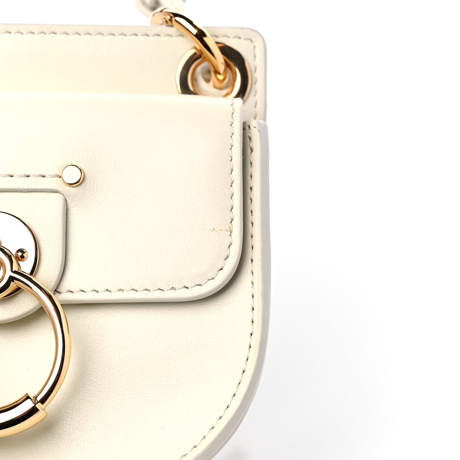 Chloe Calfskin Tess Mini Crossbody Bag Natural White 11 of 11