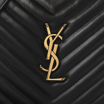 Saint Laurent Calfskin Matelasse Monogram Lou Camera Bag Black 8 of 10