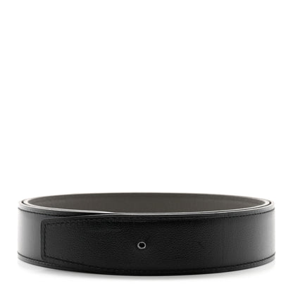 Hermes Box Togo 32mm Belt Strap 85 Black Etain 1 of 7