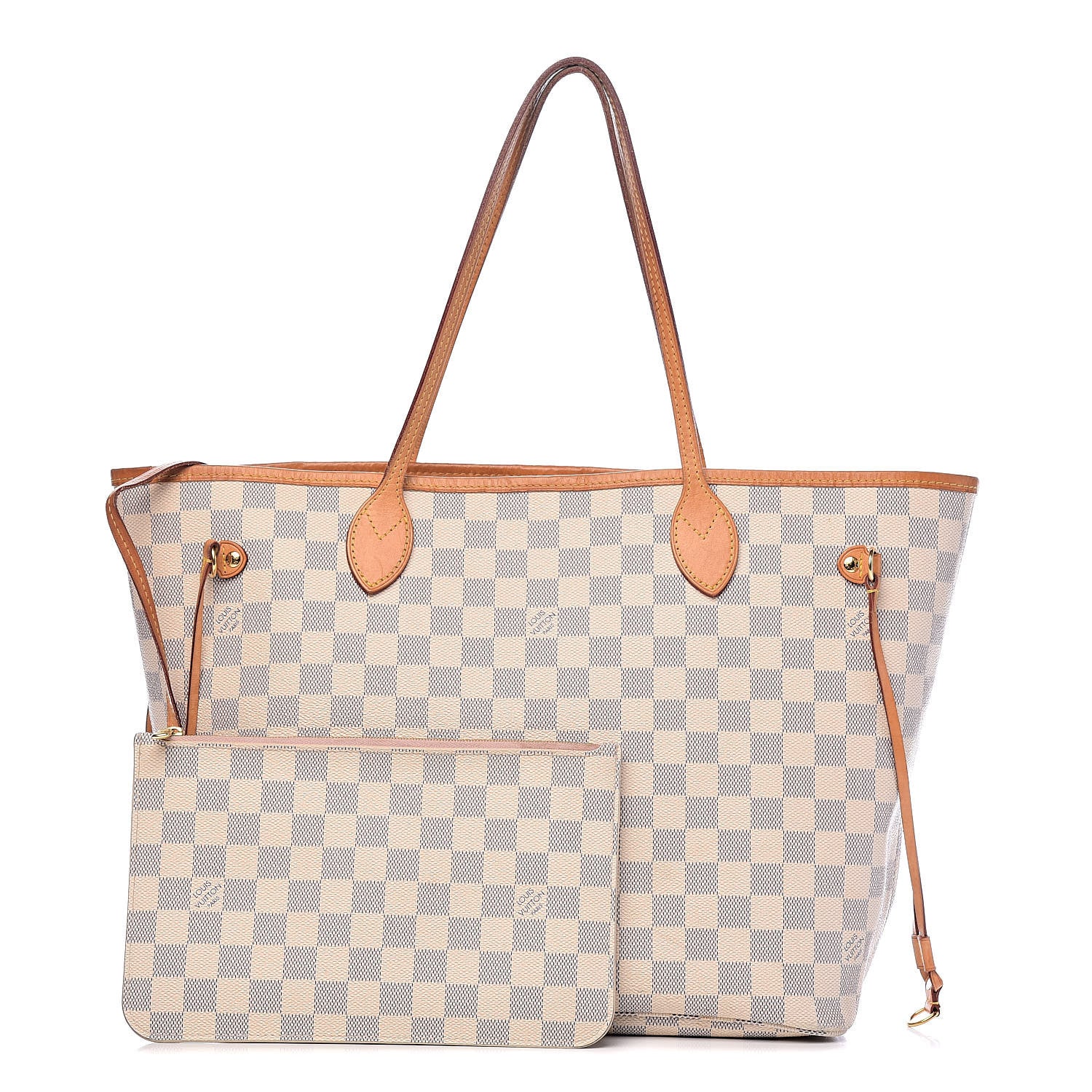 Louis Vuitton Damier Azur Neo Neverfull MM Rose Ballerine 1 of 22