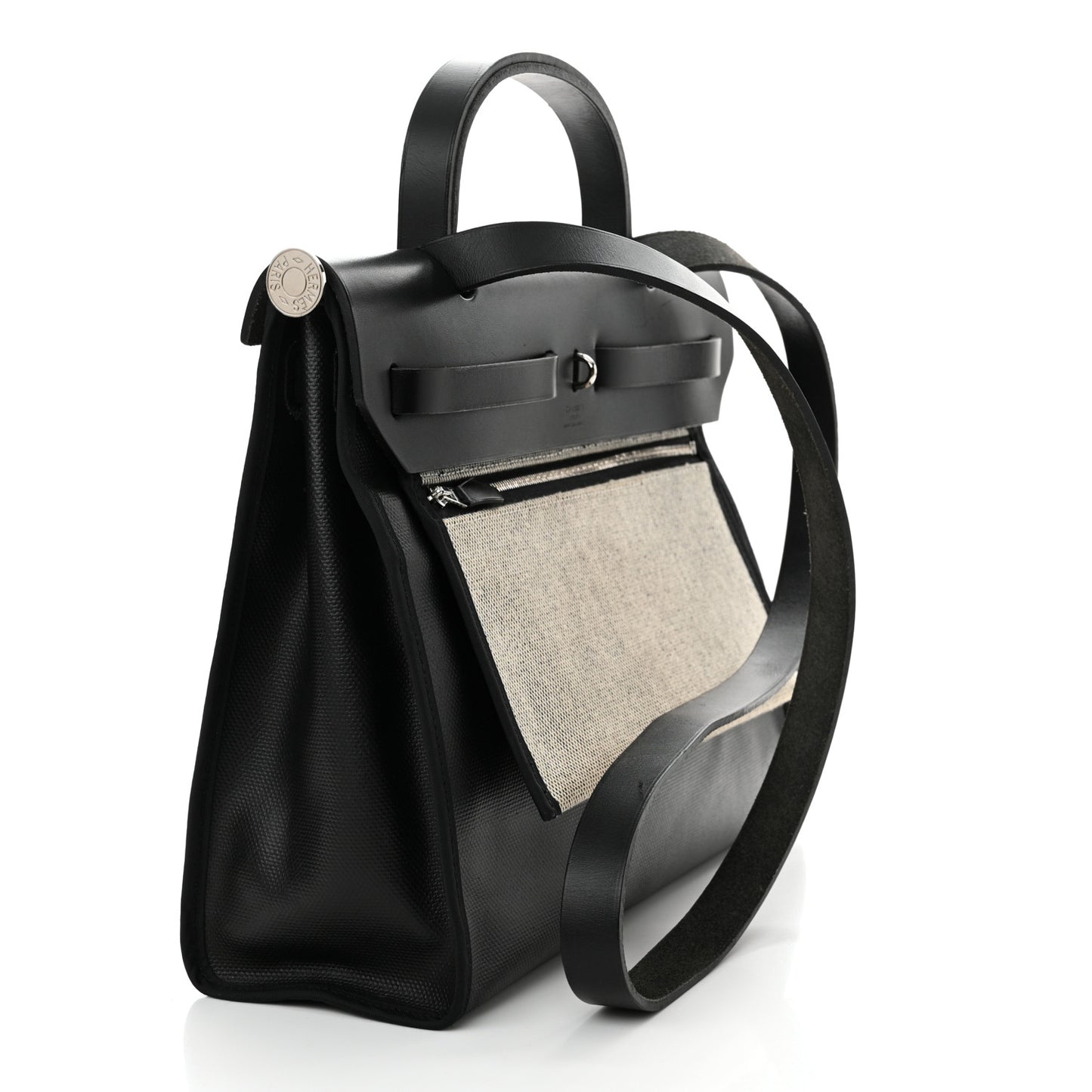 Toile H Berline Vache Hunter Herbag Zip PM 31 Black Ecru