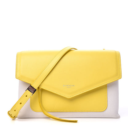 Givenchy Calfskin Goatskin Duetto Crossbody Bag Yellow 1 of 13