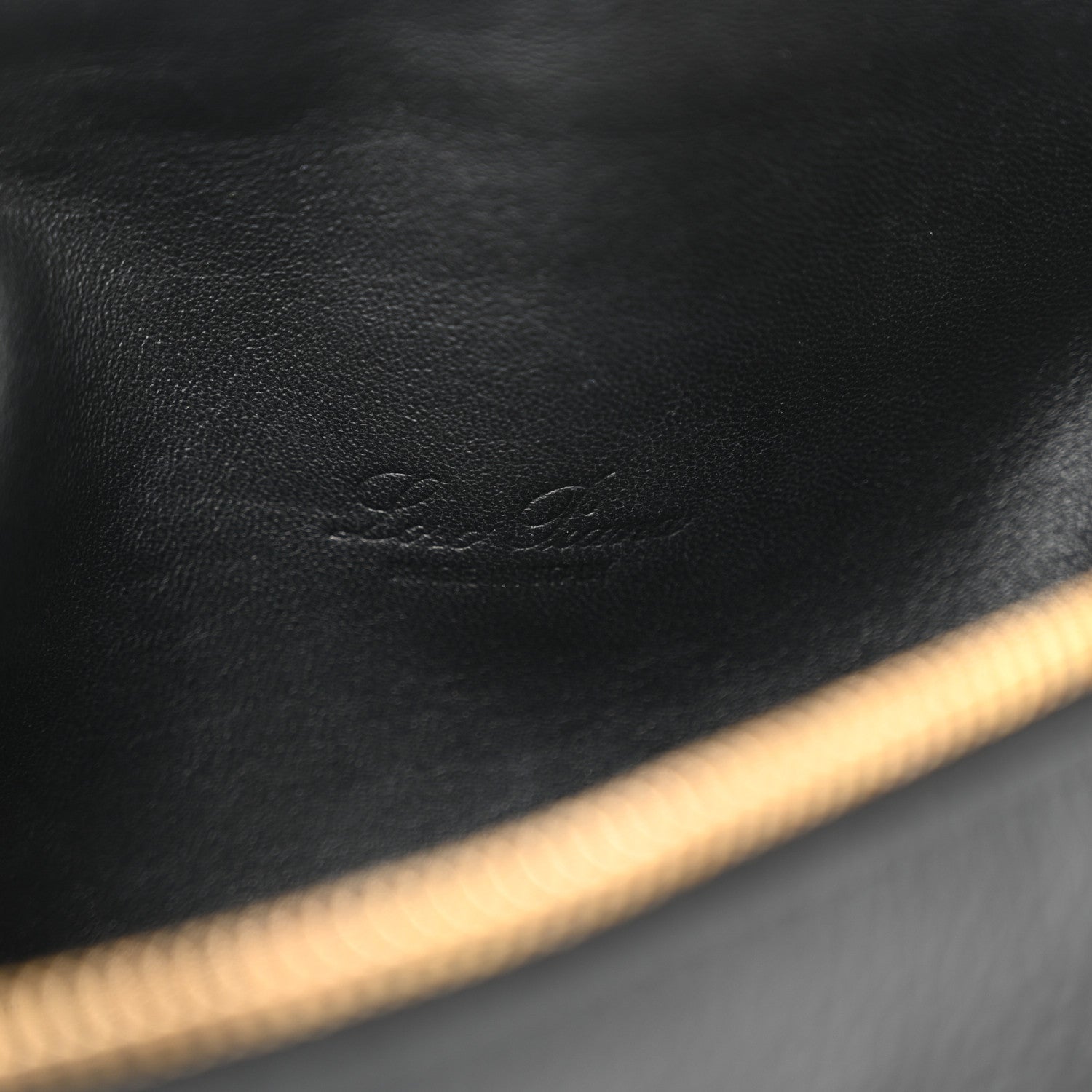 Loro Piana Grained Calfskin L19 Extra Pocket Pouch Black 6 of 9