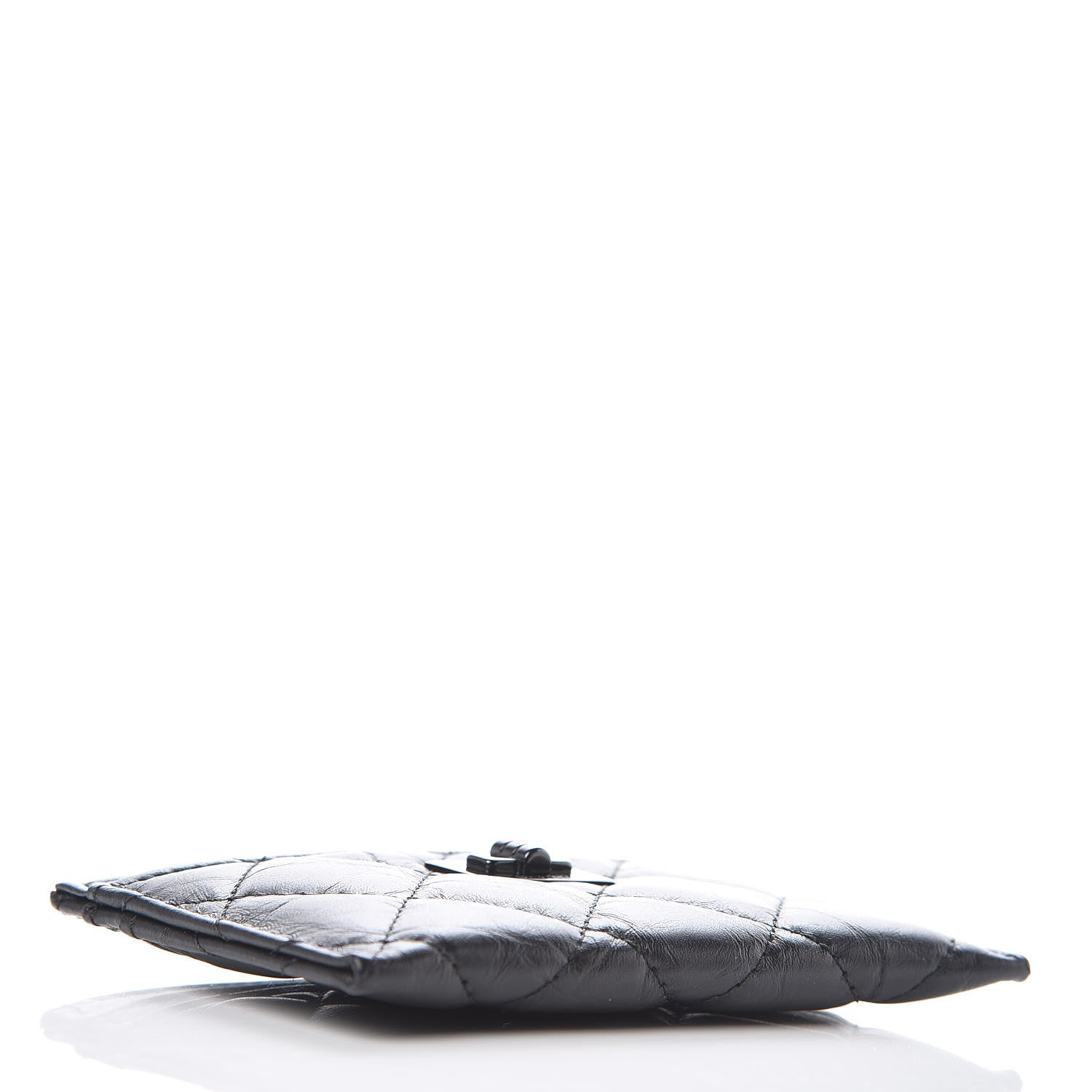 Chanel Aged Calfskin Quilted Reissue Card Holder So Black 4 of 9