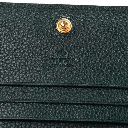 Gucci Grainy Calfskin Zumi Chain Card Case Wallet Vintage Green 6 of 8