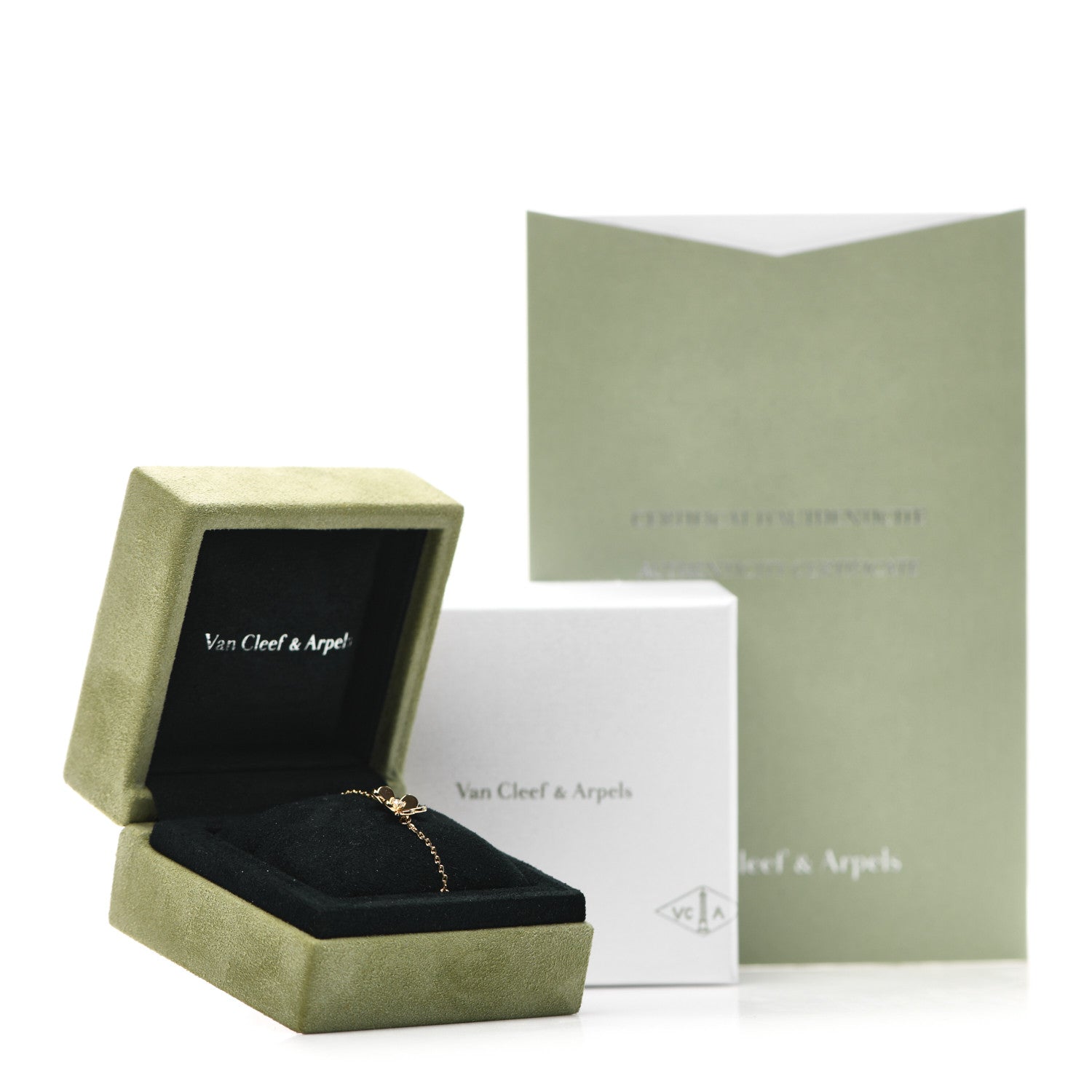 Van Cleef & Arpels 18K Yellow Gold Diamond Mini Frivole Bracelet 6 of 6