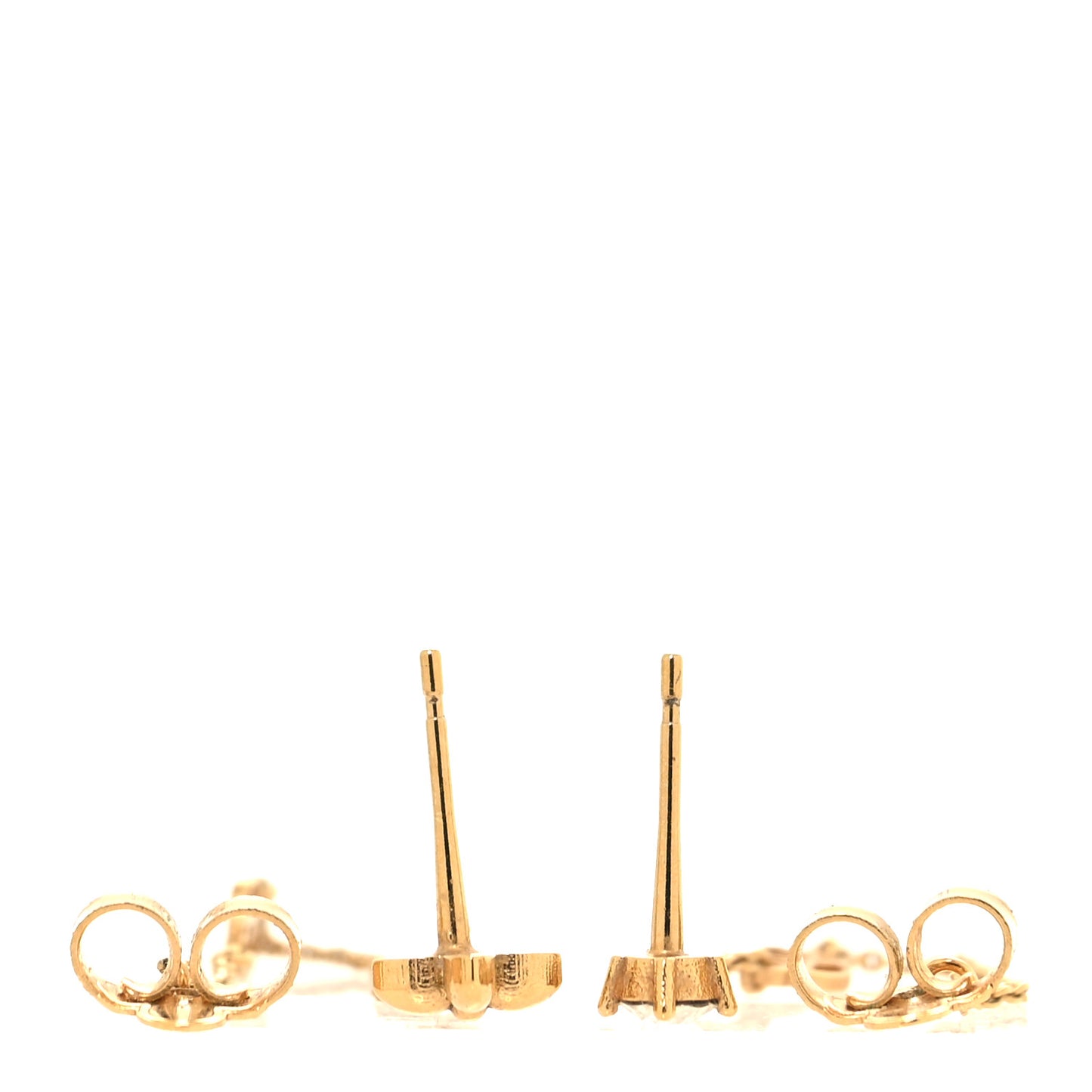 Metal Crystal Petit Louis Earrings Gold