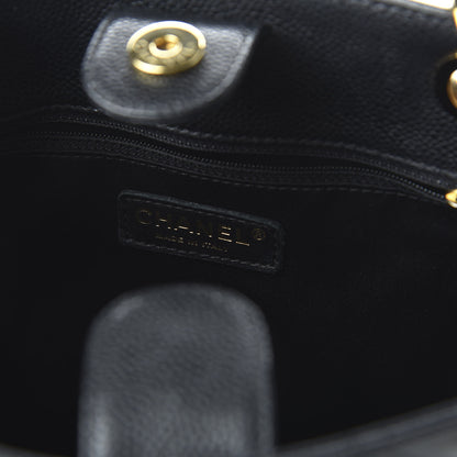 Chanel Caviar Quilted Petit Shopping Tote PST Black 8 of 10