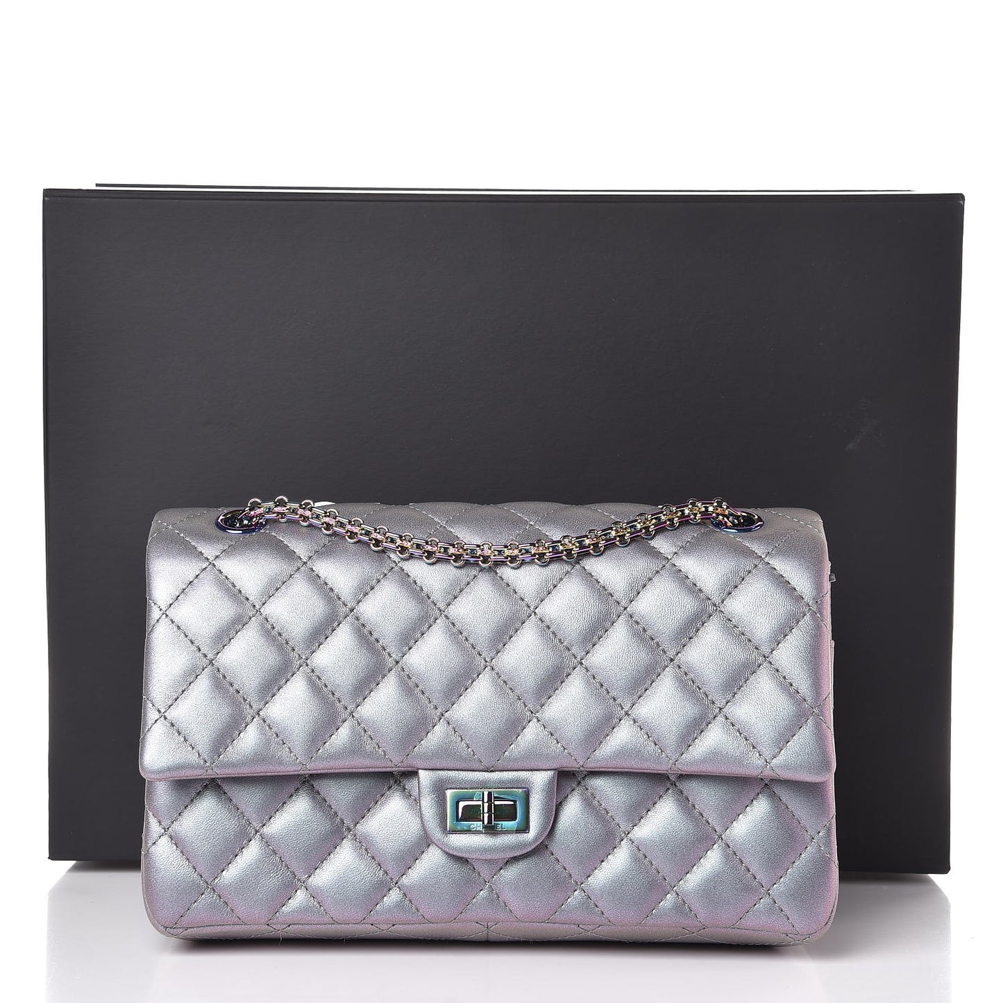 Iridescent Lambskin Quilted 2.55 Reissue 226 Flap Light Purple