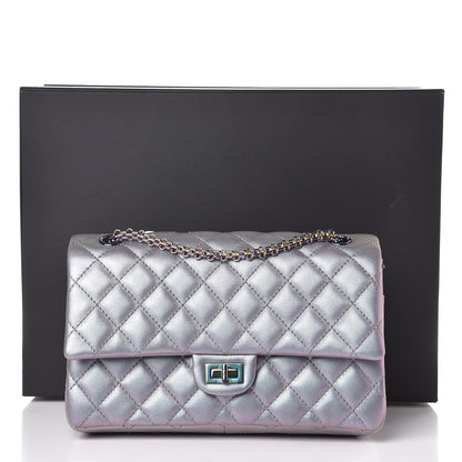 Chanel Iridescent Lambskin Quilted 2.55 Reissue 226 Flap Light Purple 9 of 9