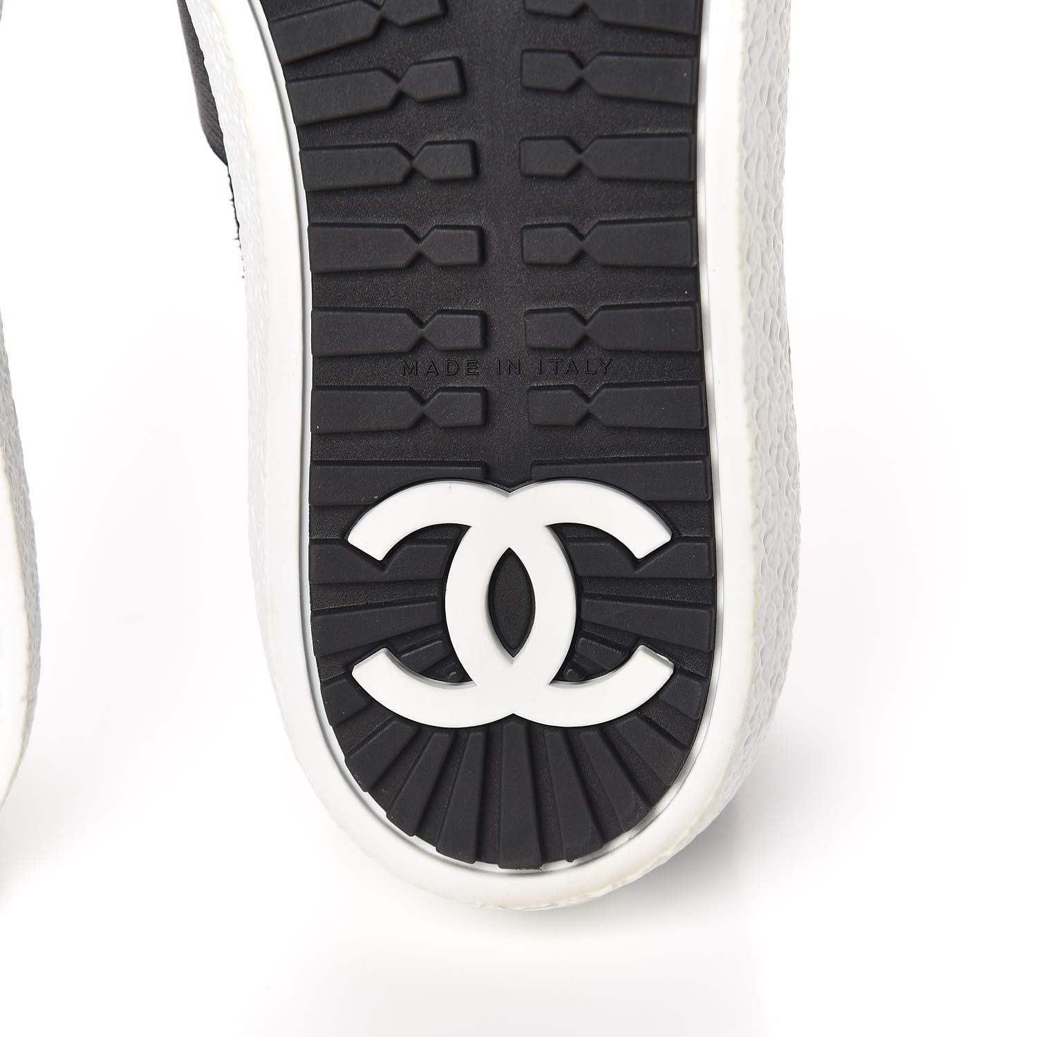 Chanel Suede Calfskin Tweed Sneakers 38.5 Black 6 of 8