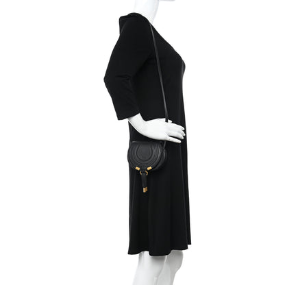 Chloe Calfskin Nano Marcie Saddle Bag Black 2 of 10