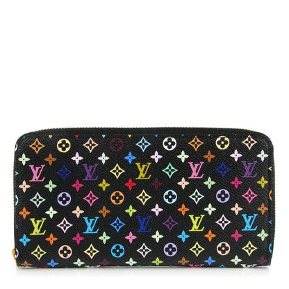 Louis Vuitton Monogram Multicolor Zippy Wallet Black Grenade 1 of 7