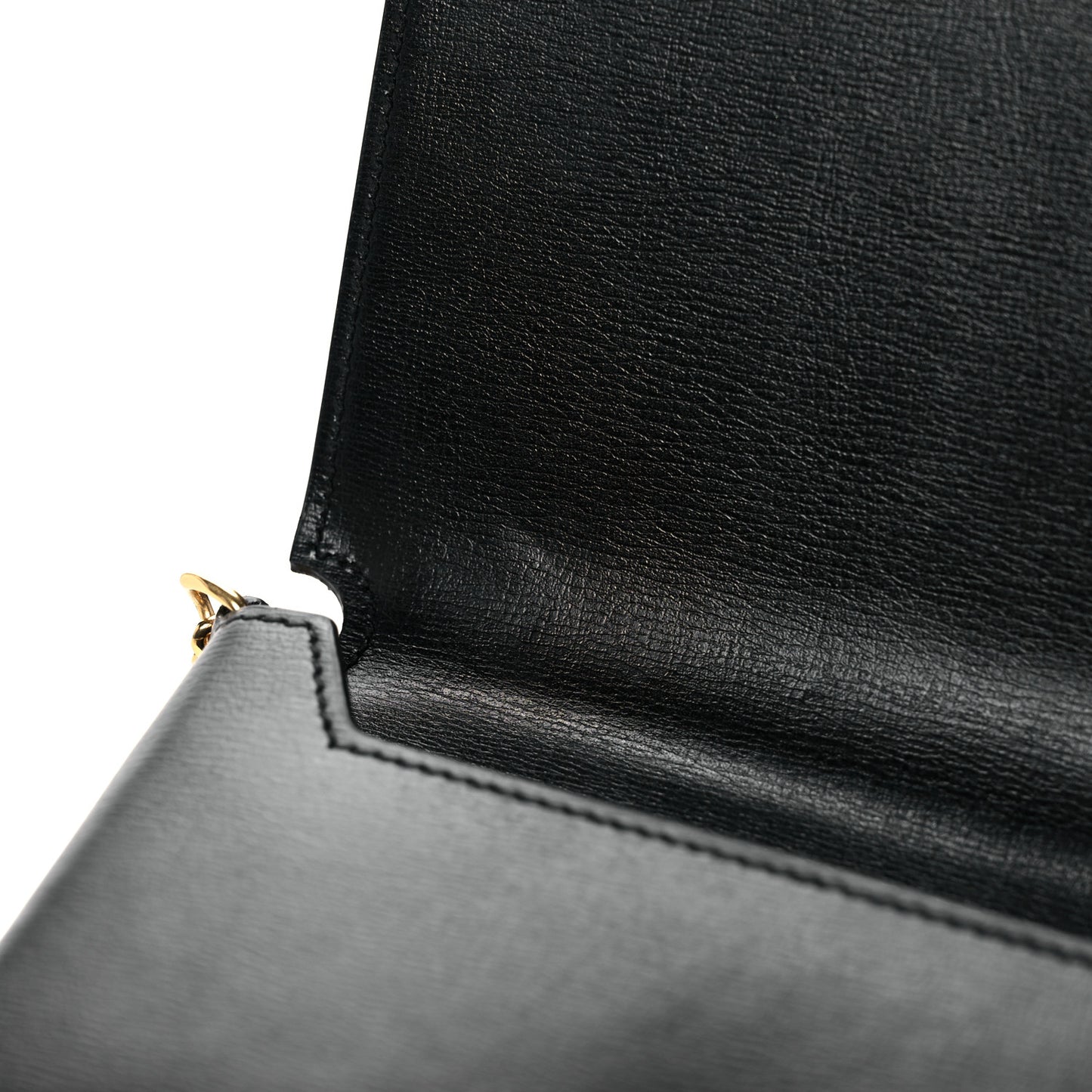 Smooth Calfskin Monogram Phone Holder Crossbody Black
