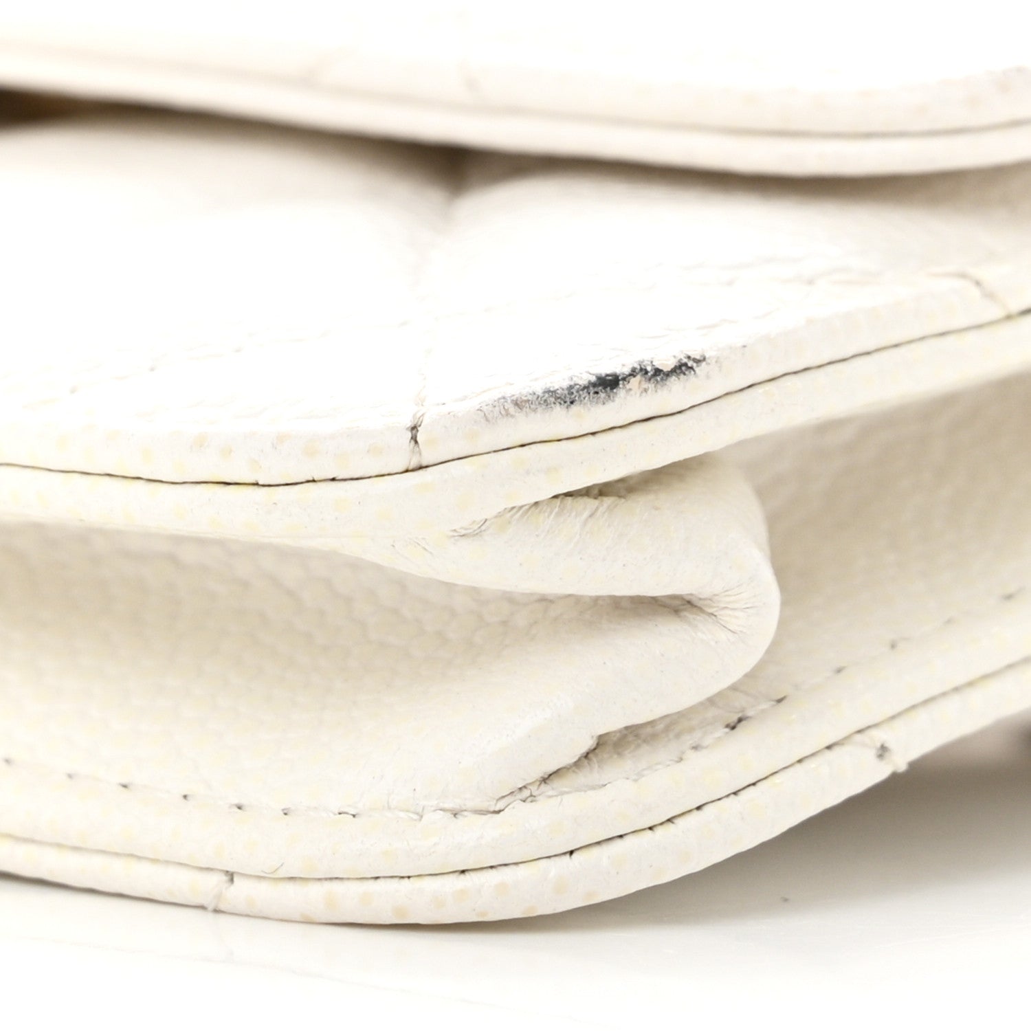 Chanel Caviar Quilted My Everything Belt Flap Card Holder White 11 of 14