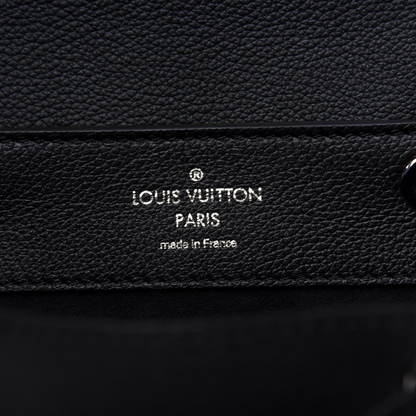 Calfskin Lockme Backpack Black