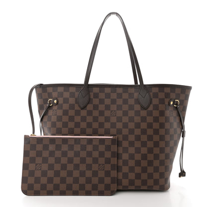 Louis Vuitton Damier Ebene Neo Neverfull MM Rose Ballerine 3 of 10