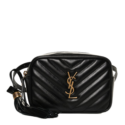 Saint Laurent Calfskin Matelasse Monogram Lou Belt Bag Black 1 of 12