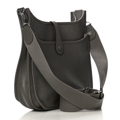 Hermes Taurillon Clemence Evelyne III PM Etain 3 of 25