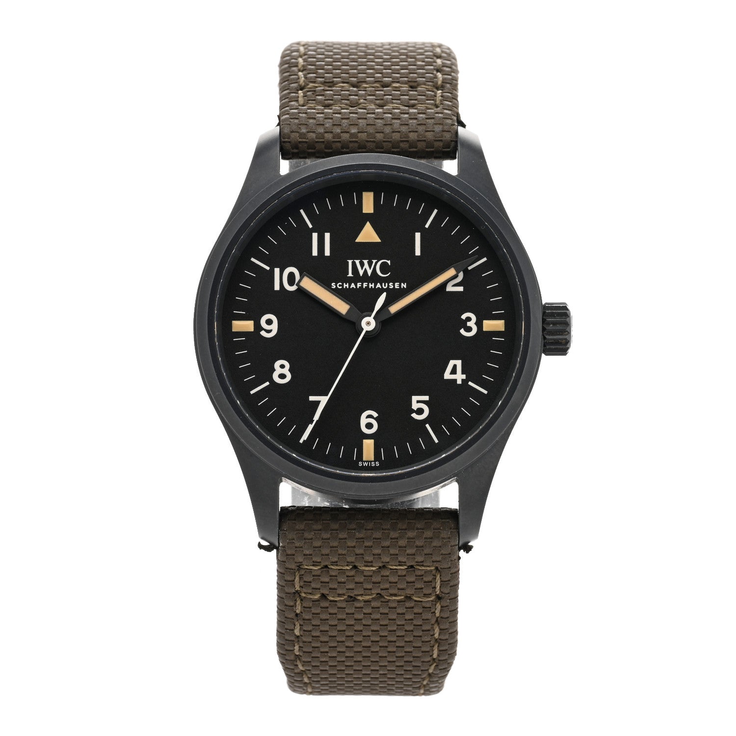 IWC Ceramic Canvas 39mm Pilot Mark XVIII Edition “HODINKEE” Automatic Watch Black IW324801 1 of 4