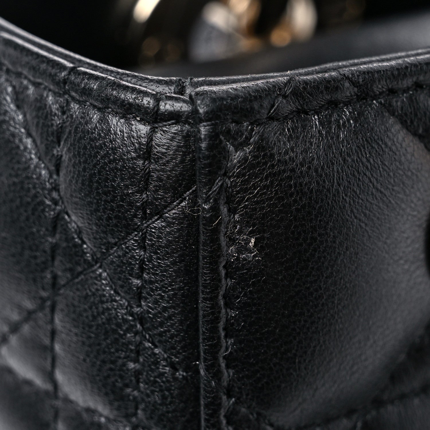 Christian Dior Lambskin Cannage Small Lucky Badges My Lady Dior Black 13 of 13
