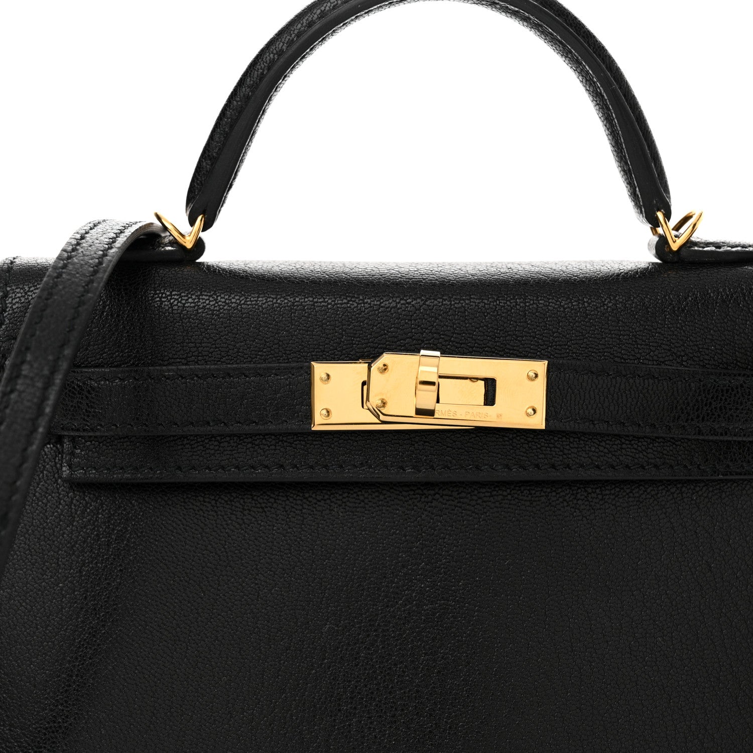 Hermes Chevre Chamkila Mini Kelly Sellier 20 Black 8 of 12