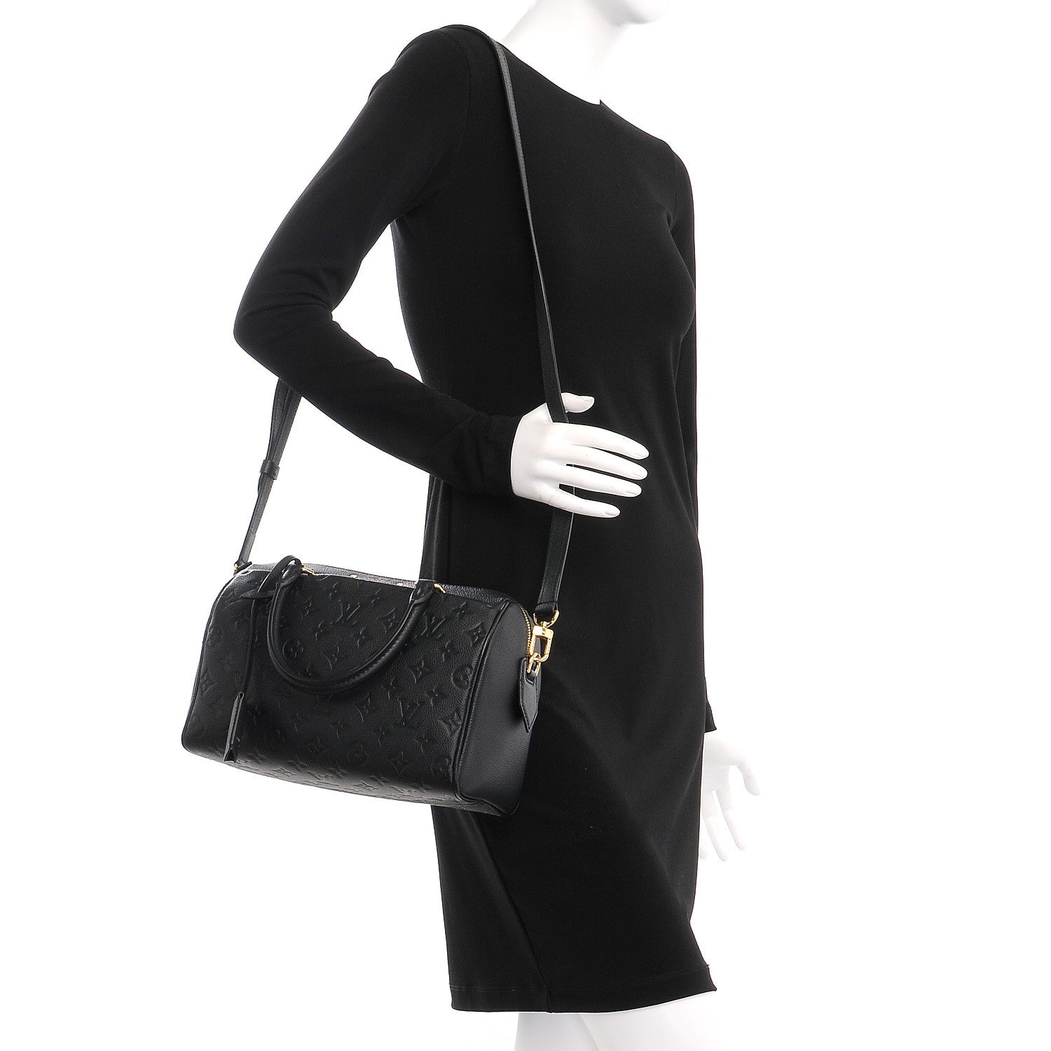 Louis Vuitton Empreinte Speedy Bandouliere 25 NM Black 2 of 8