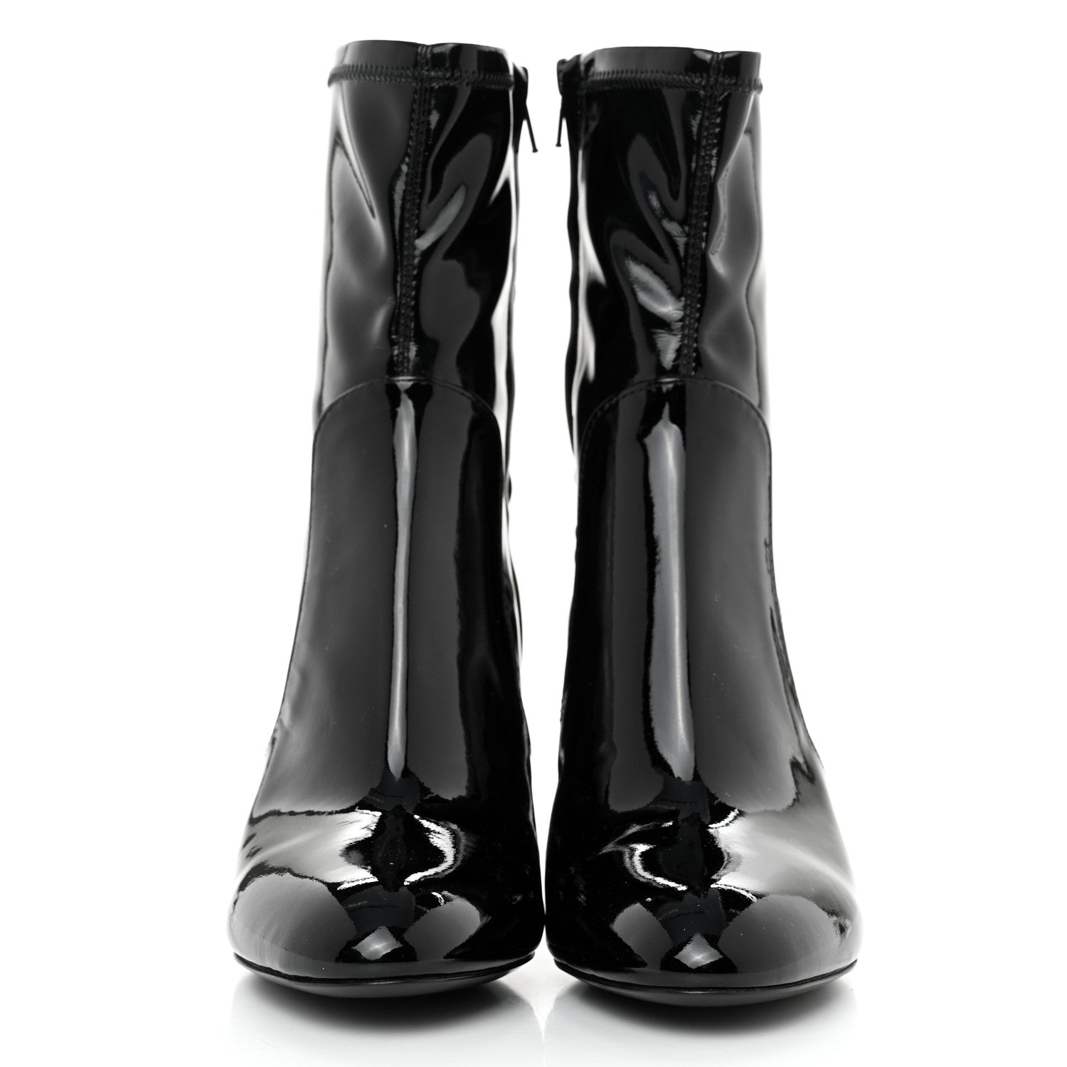 Louis Vuitton Patent Uniformes Silhouette Ankle Boots 36.5 Black 2 of 8