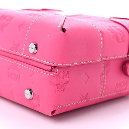 MCM Calfskin Ottomar Monogram Small Berlin Crossbody Sugar Pink 8 of 10