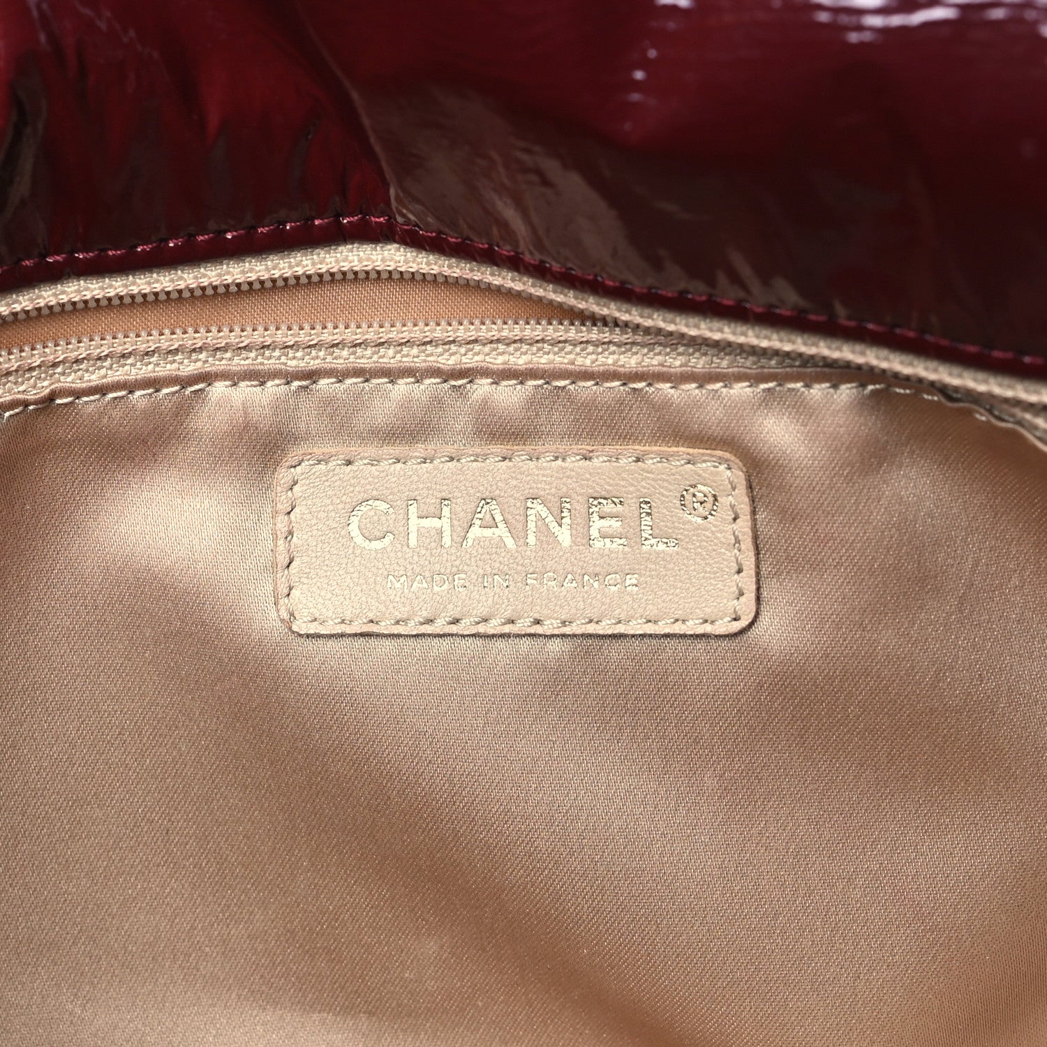 Chanel Vinyl Rock and Chain Medium Flap Bordeaux 6 of 11