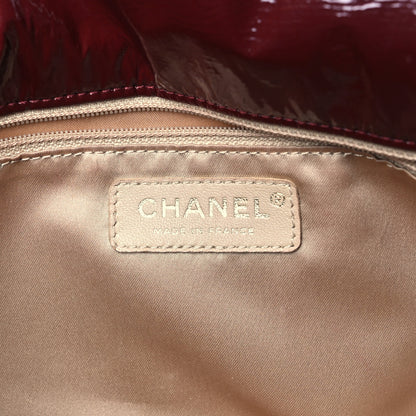 Chanel Vinyl Rock and Chain Medium Flap Bordeaux 6 of 11