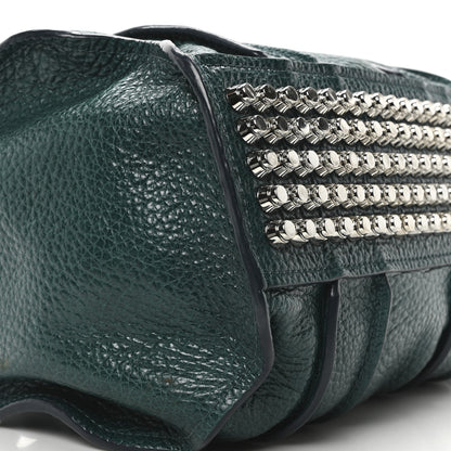 Alexander Wang Pebbled Lambskin Inside Out Rocco Rhodium Hardware Dark Mosaic 8 of 9