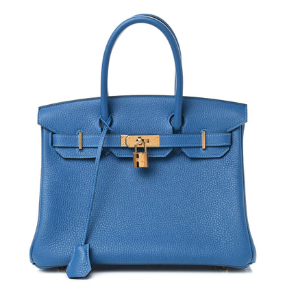 Hermes Taurillon Clemence Birkin 30 Mykonos 1 of 10