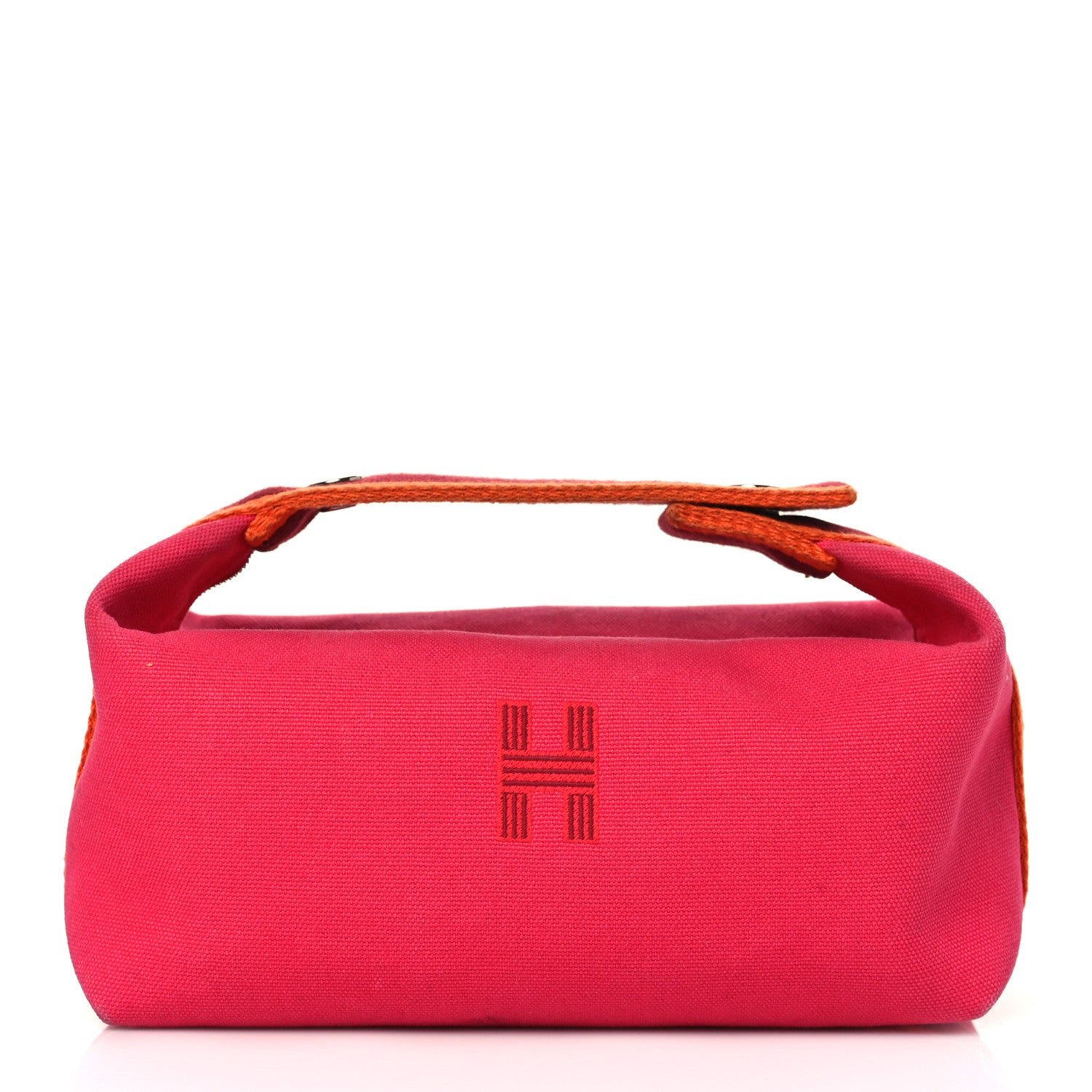 Hermes Canvas Small Bride-A-Brac Pouch Hibiscus 1 of 12