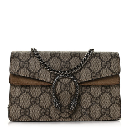 Gucci GG Supreme Monogram Super Mini Dionysus Shoulder Bag Taupe 1 of 10