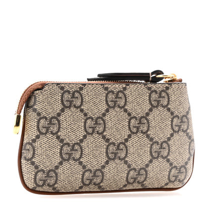 Gucci GG Supreme Monogram Key Case Brown 3 of 10