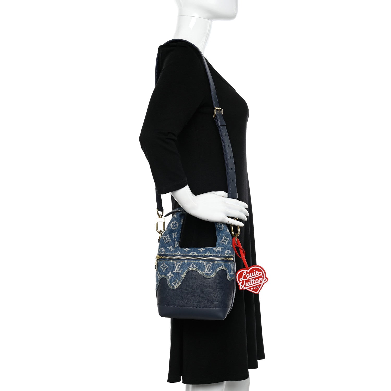 Louis Vuitton X NIGO Taurillon Monogram Denim Japanese Cruiser Blue 2 of 10