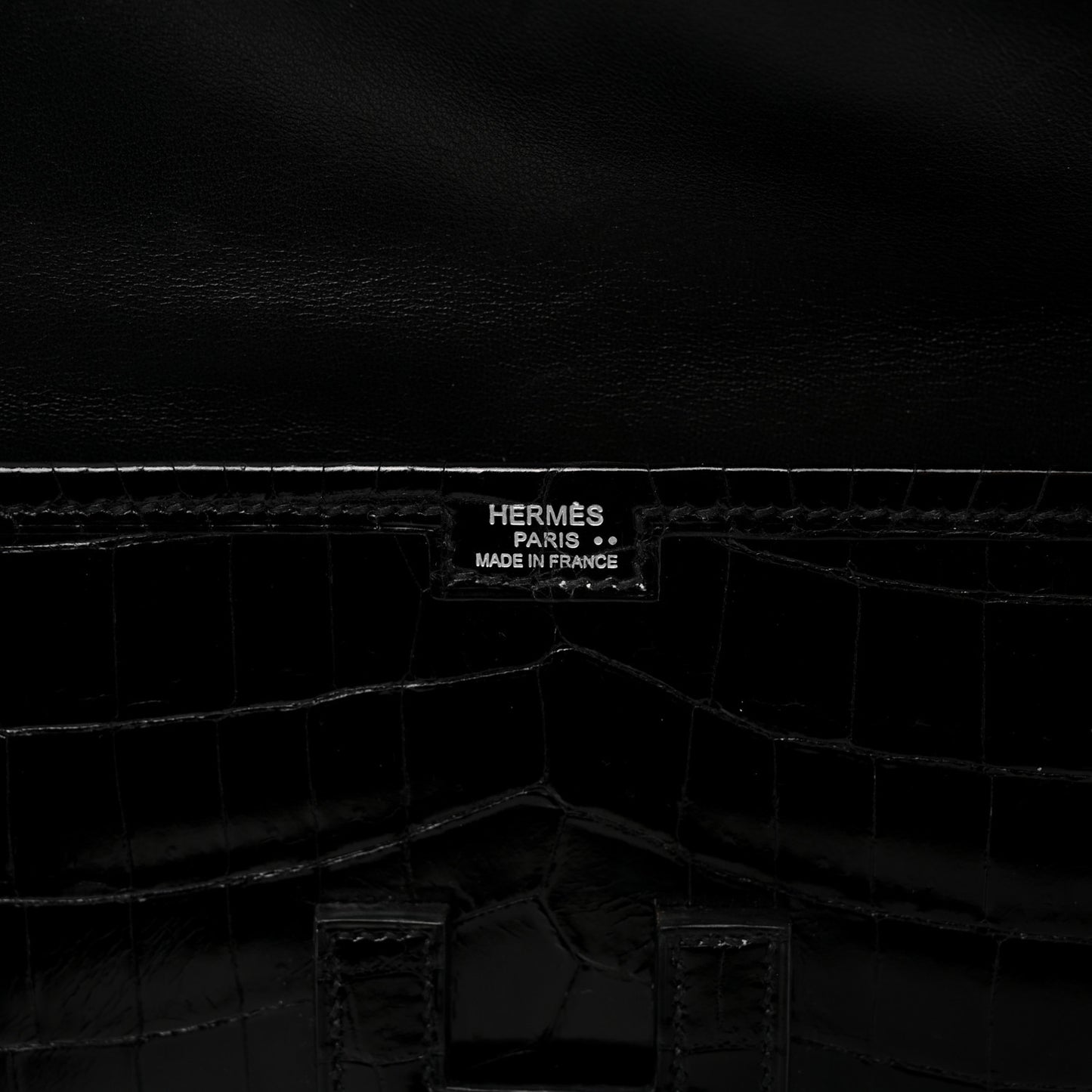 Shiny Niloticus Crocodile Jige Elan 29 Clutch Black