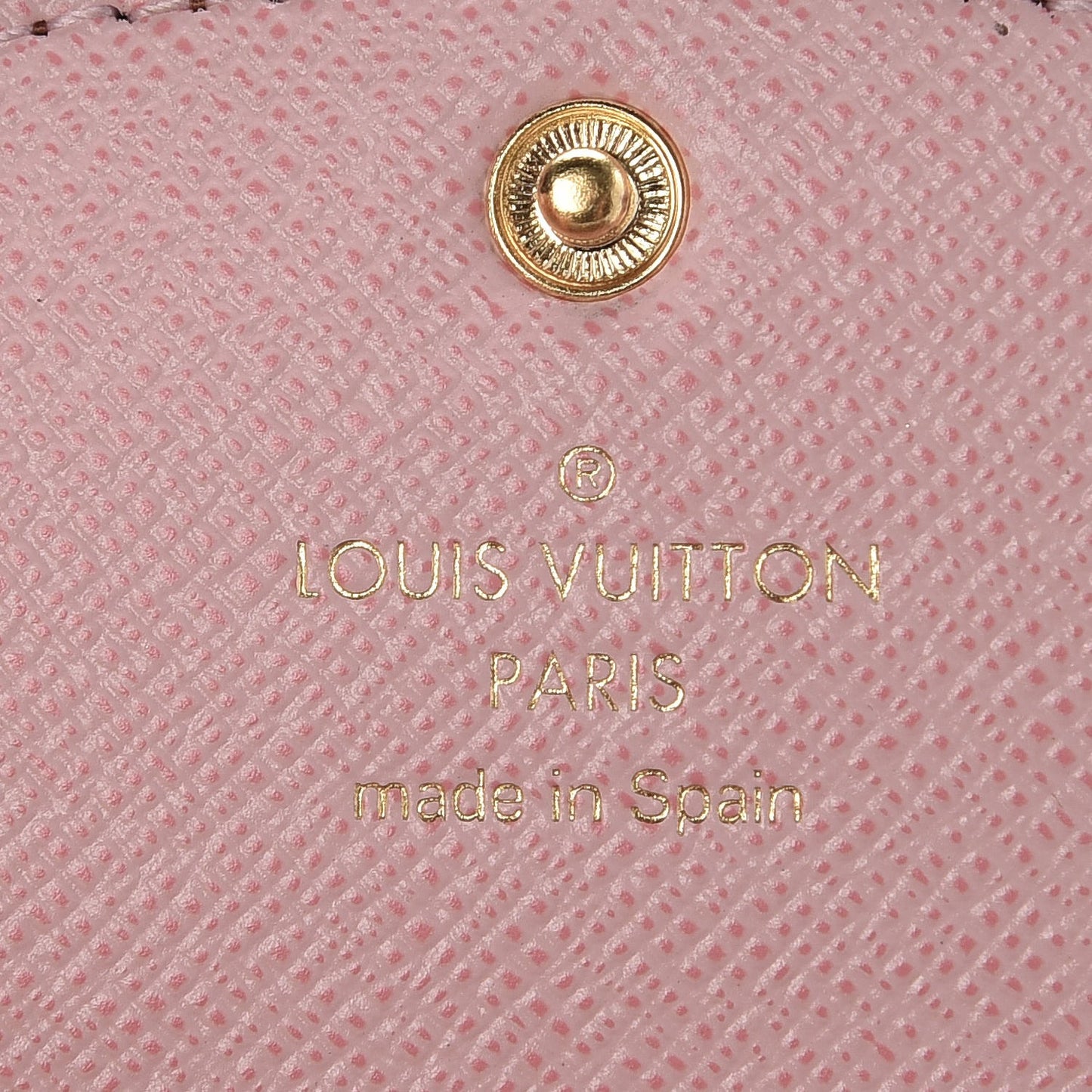 Damier Ebene Rosalie Coin Purse Rose Ballerine