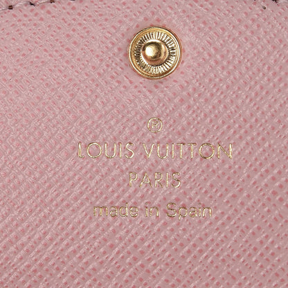 Louis Vuitton Damier Ebene Rosalie Coin Purse Rose Ballerine 6 of 8