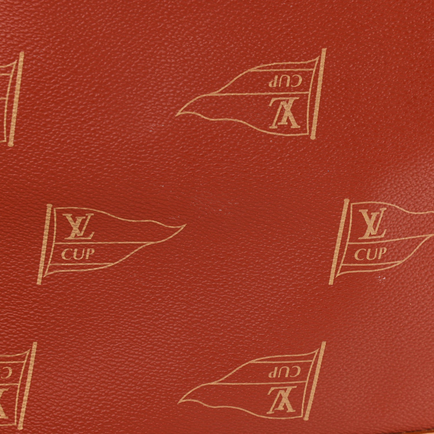 Louis Vuitton Canvas Americas Cup 1995 Saint Tropez Drawstring Bag Red 13 of 13