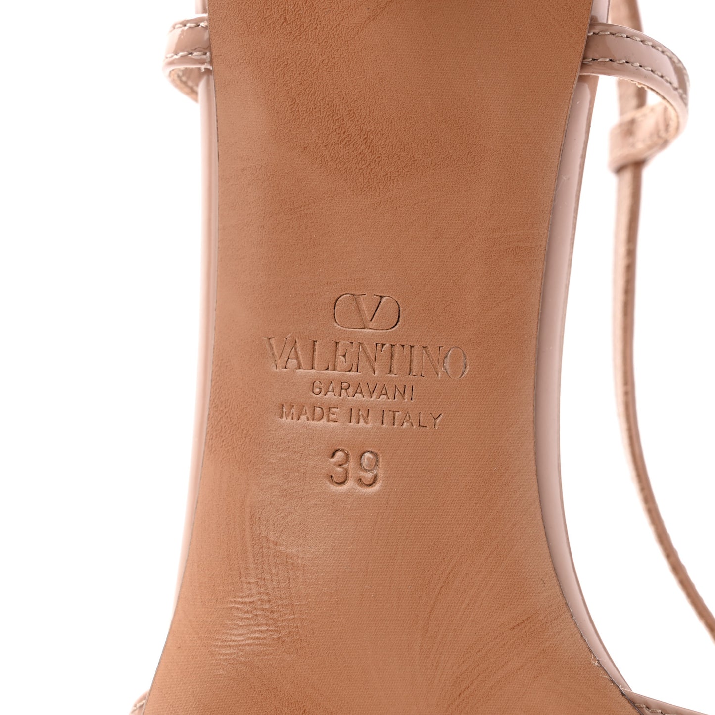 Patent Tonal Vlogo Slingback 40mm Pumps 39 Blush